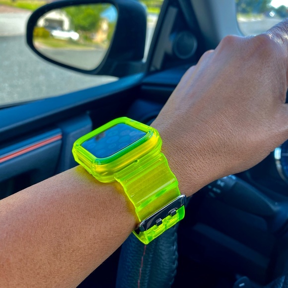 Sport Silicone Fluorescent clear band for Apple watch 48mm 40mm 42mm 44mm - Picture 4 of 7